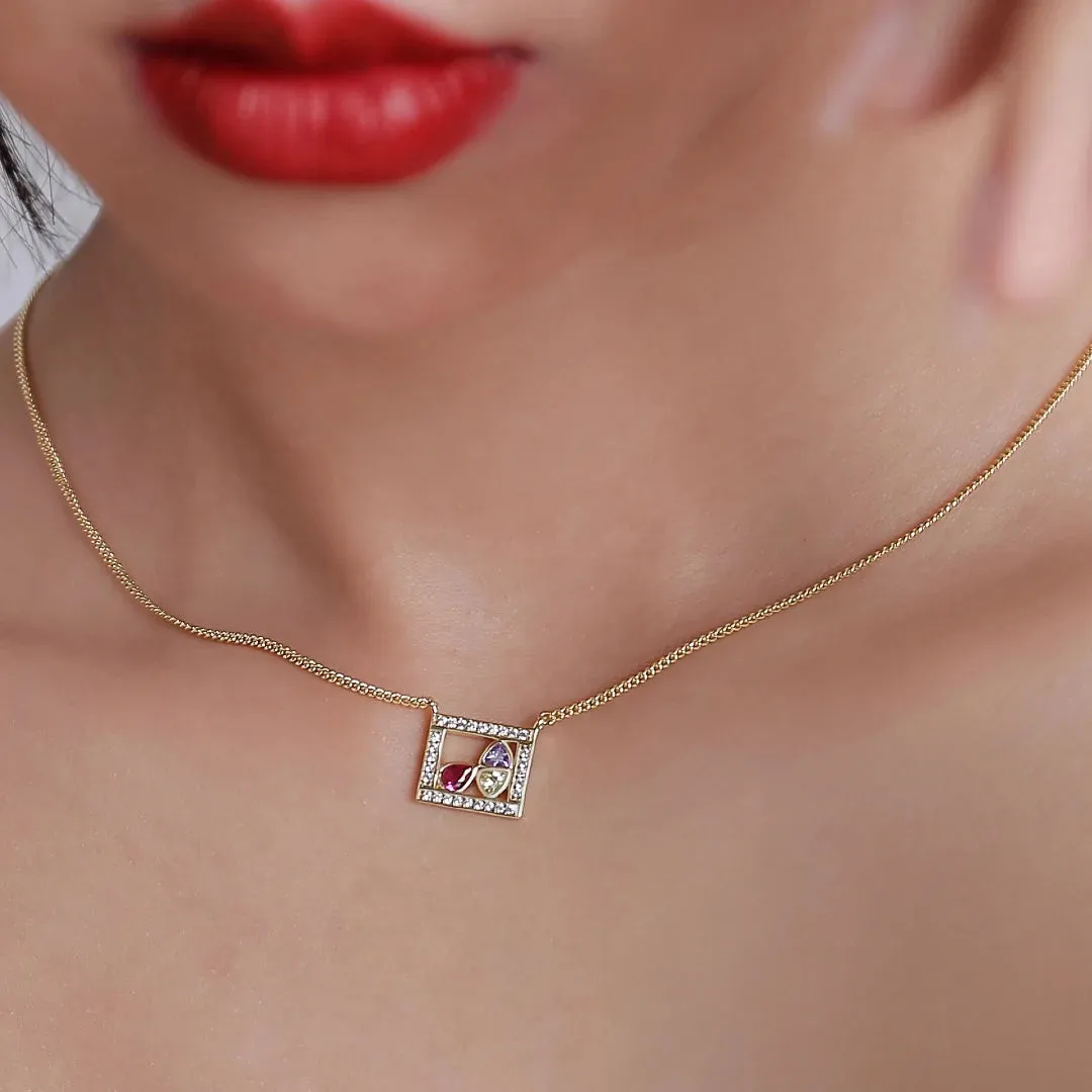Square Necklace La beaut?? de l'espoir Collection by Venus