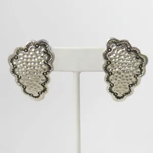 Stamped Silver Earrings
