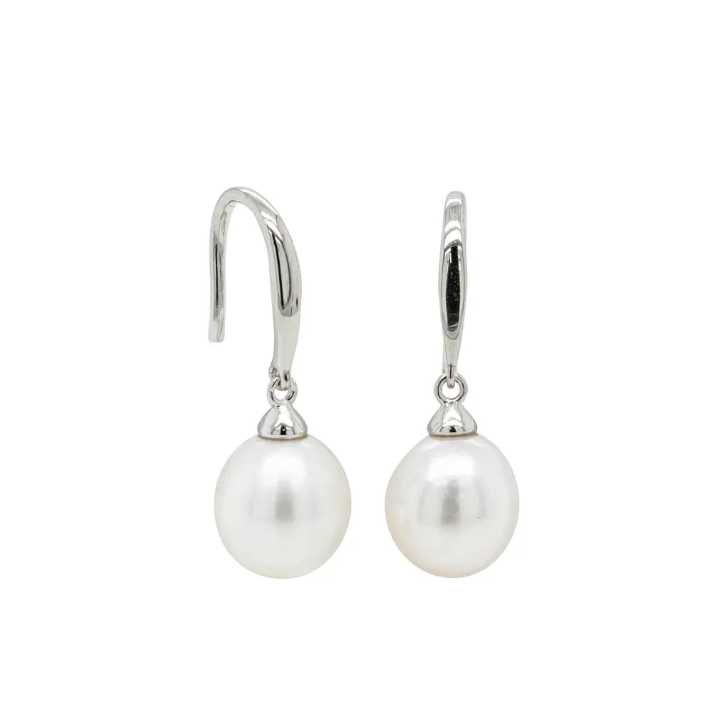 Sterling Silver Freshwater Pearl Drop Earrings