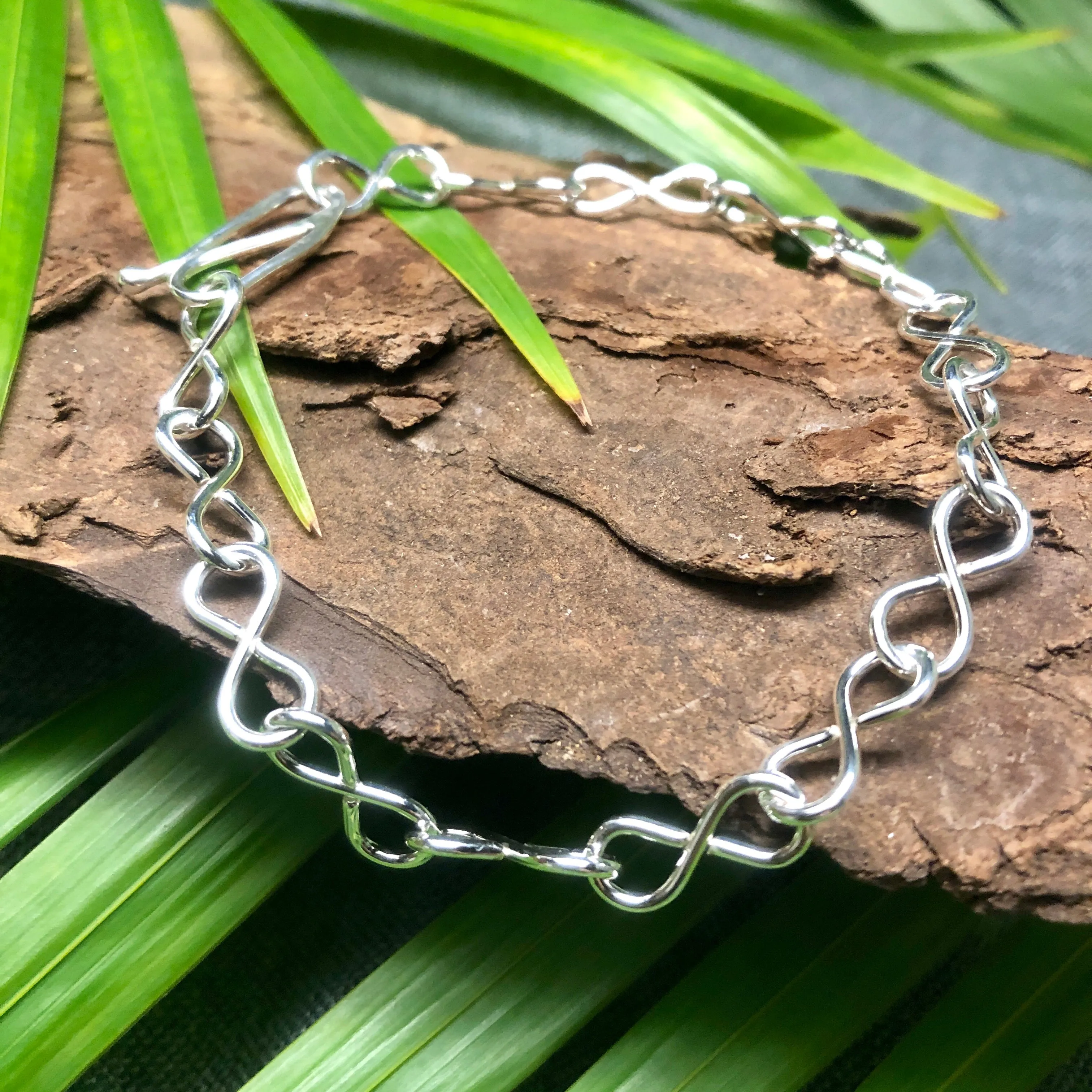 Sterling Silver Infinity Anklet