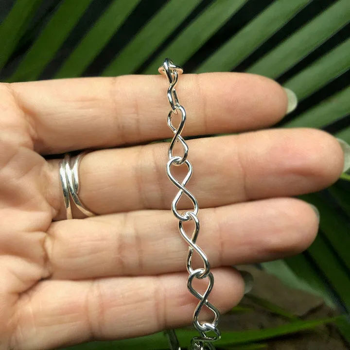 Sterling Silver Infinity Anklet