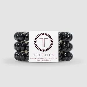 Teleties Jet Black ?? Large (Set of 3)