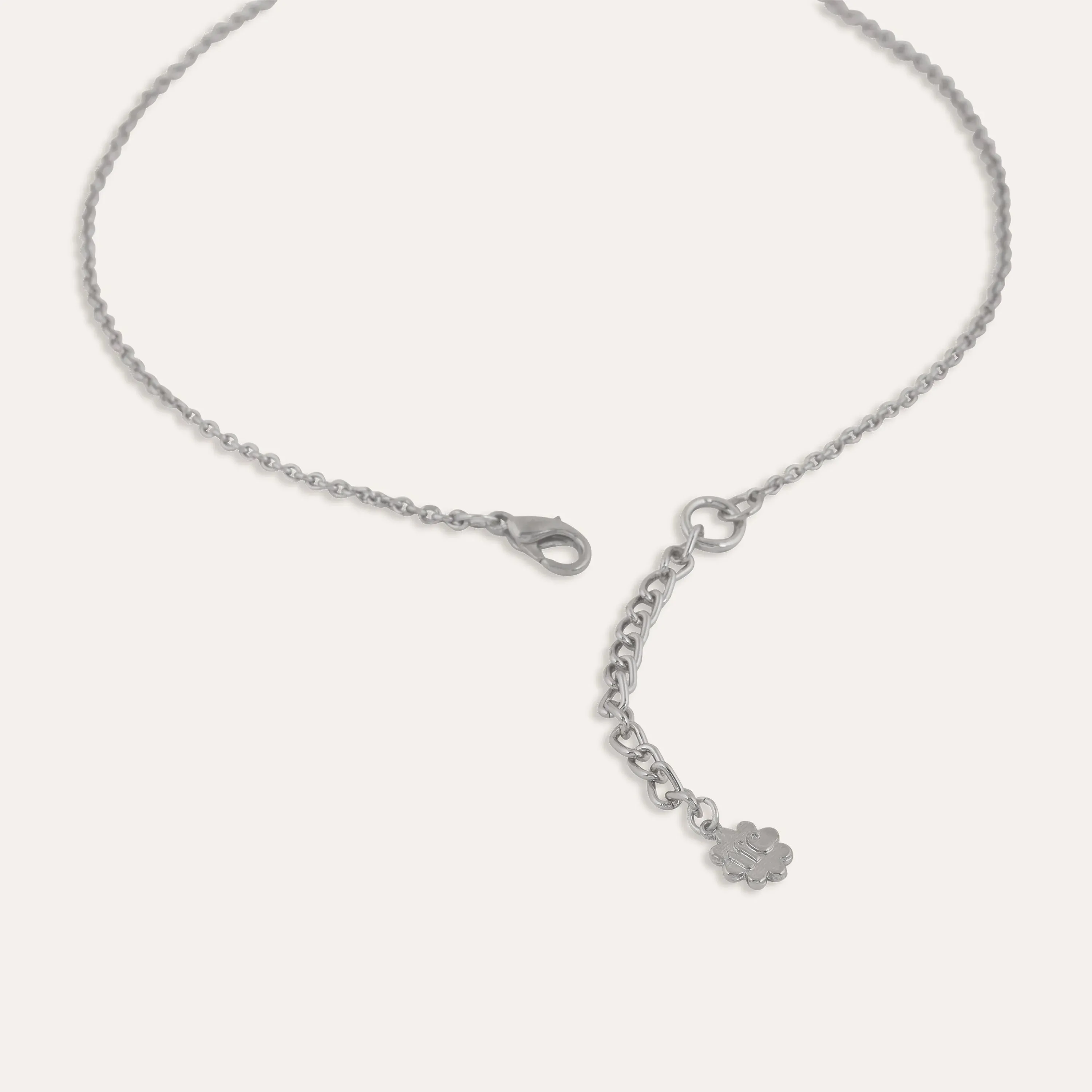 TFC Cute Puppy Bead Silver Plated Pendant Necklace