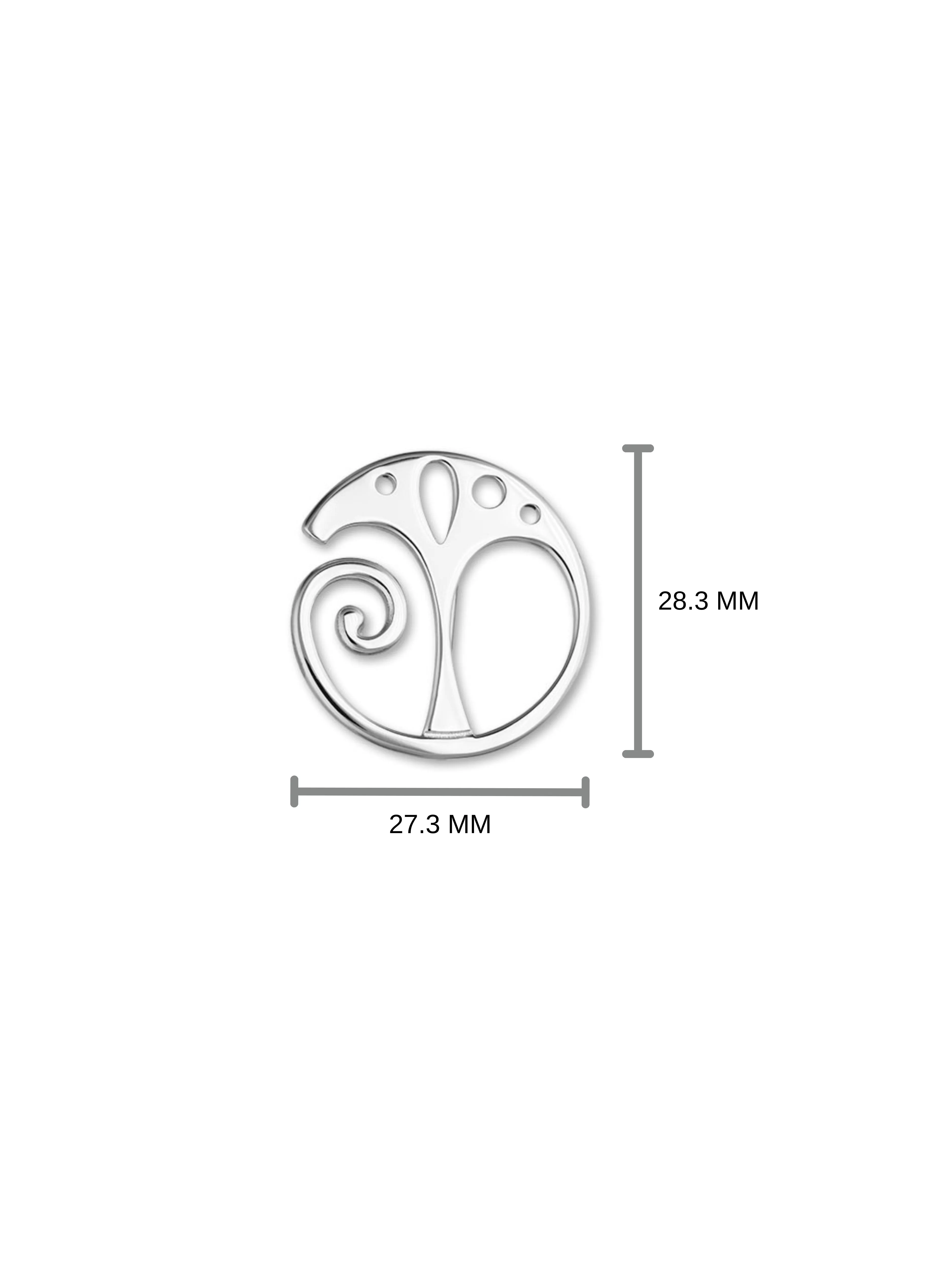 Tree of Life Silver Brooch B566