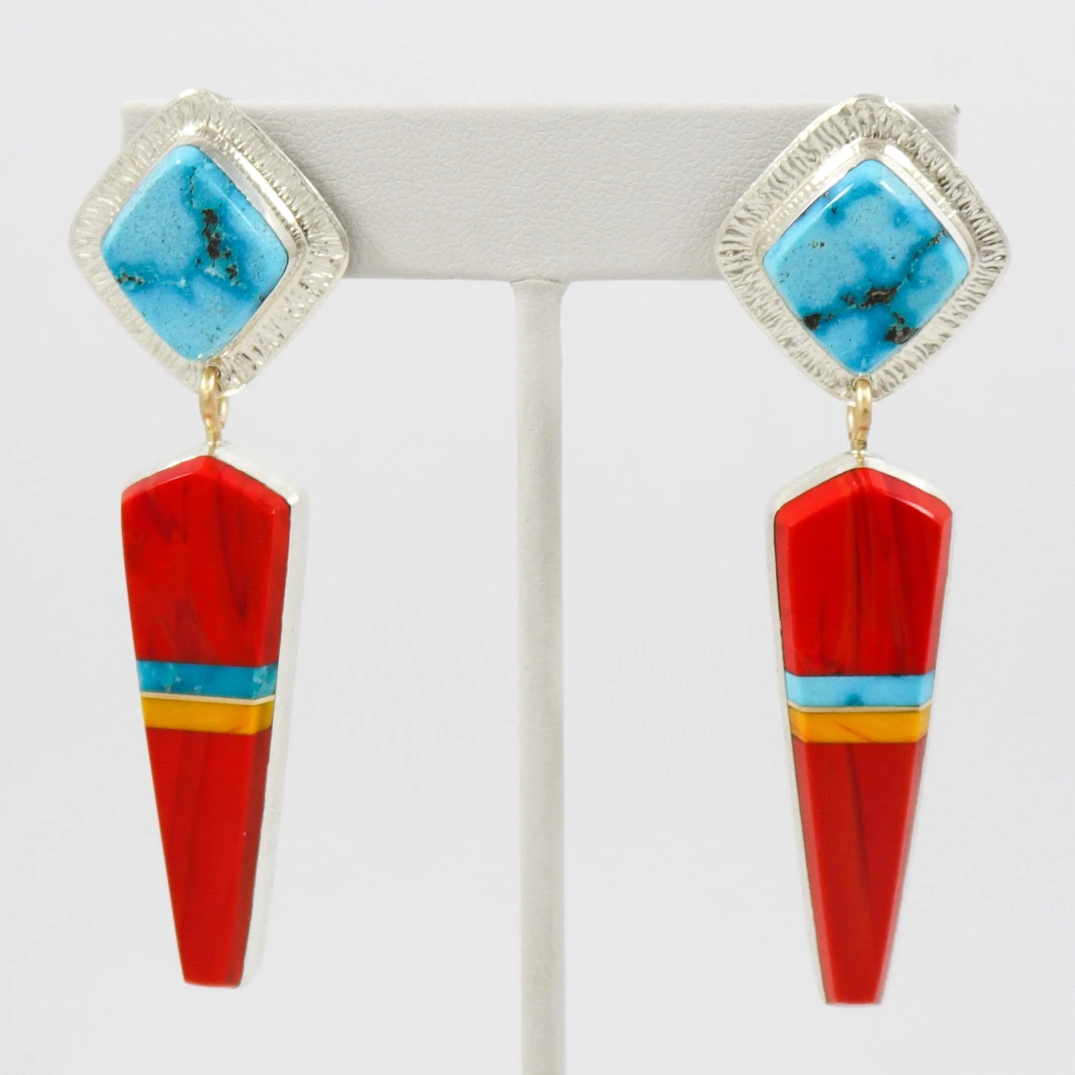 Turquoise and Rosarita Earrings
