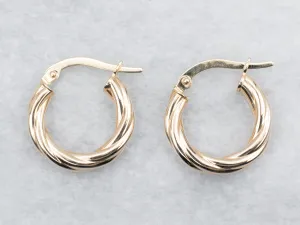 Twisted Hoop Earrings