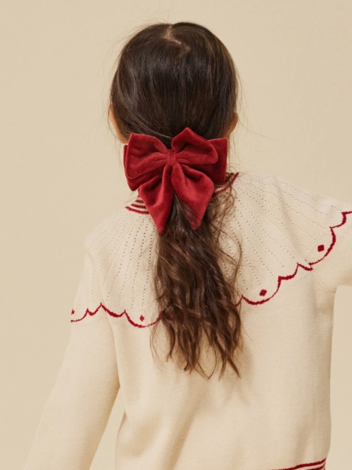 Velvet Bow Hair Clip