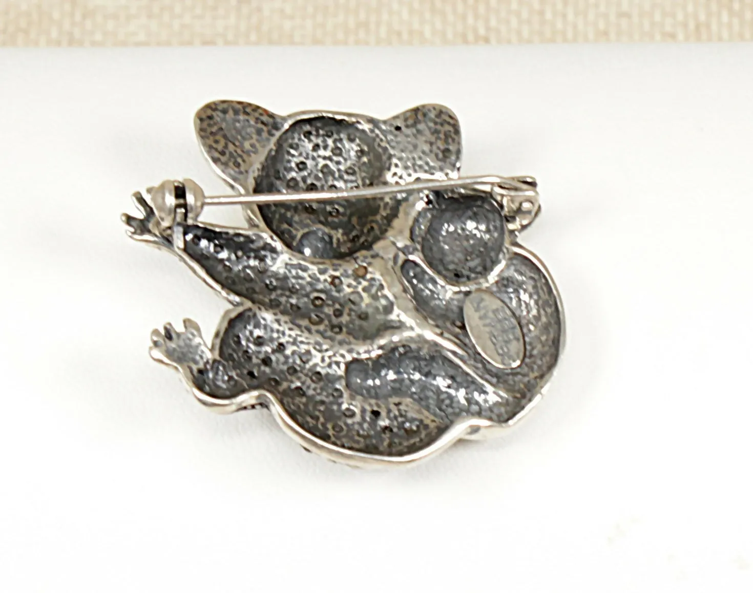 Vintage Silver Mother and baby Koala Brooch