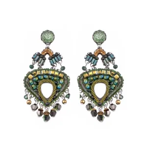 Viridian Mood Set, Placida Stud Earrings