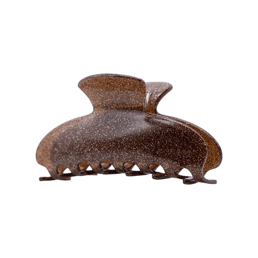 XL 90'S CLIP GLITTER BROWN