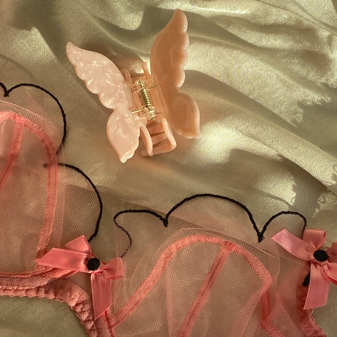 XL BUTTERFLY CLIP PINK