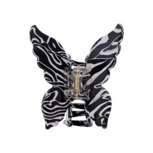 XL BUTTERFLY CLIP ZEBRA