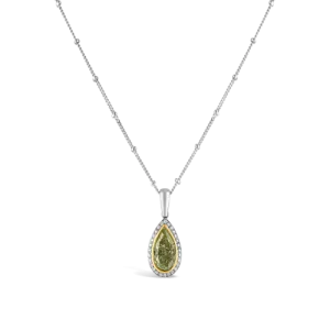 Yellow & White Diamond Pendant
